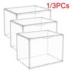 New Large Capacity Storage Box Organizer for Figures Acrylic Box Clear Blind Box Showcase for Bag Display Dustproof
