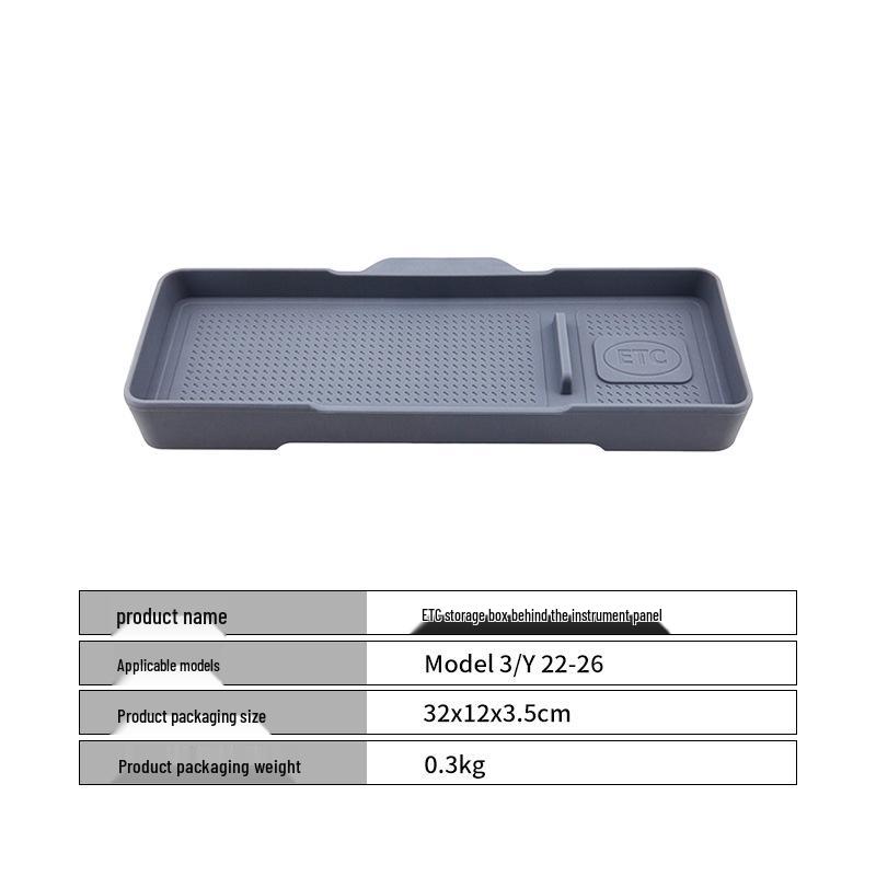 

Tesla Model Y3YL Center Console Tissue & Storage Tray Standard серый