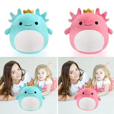 20cm Squishmallow Crown Axolotl Stuffed Animal Toys Cute Soft Plush Doll Pillow Kids Birthday