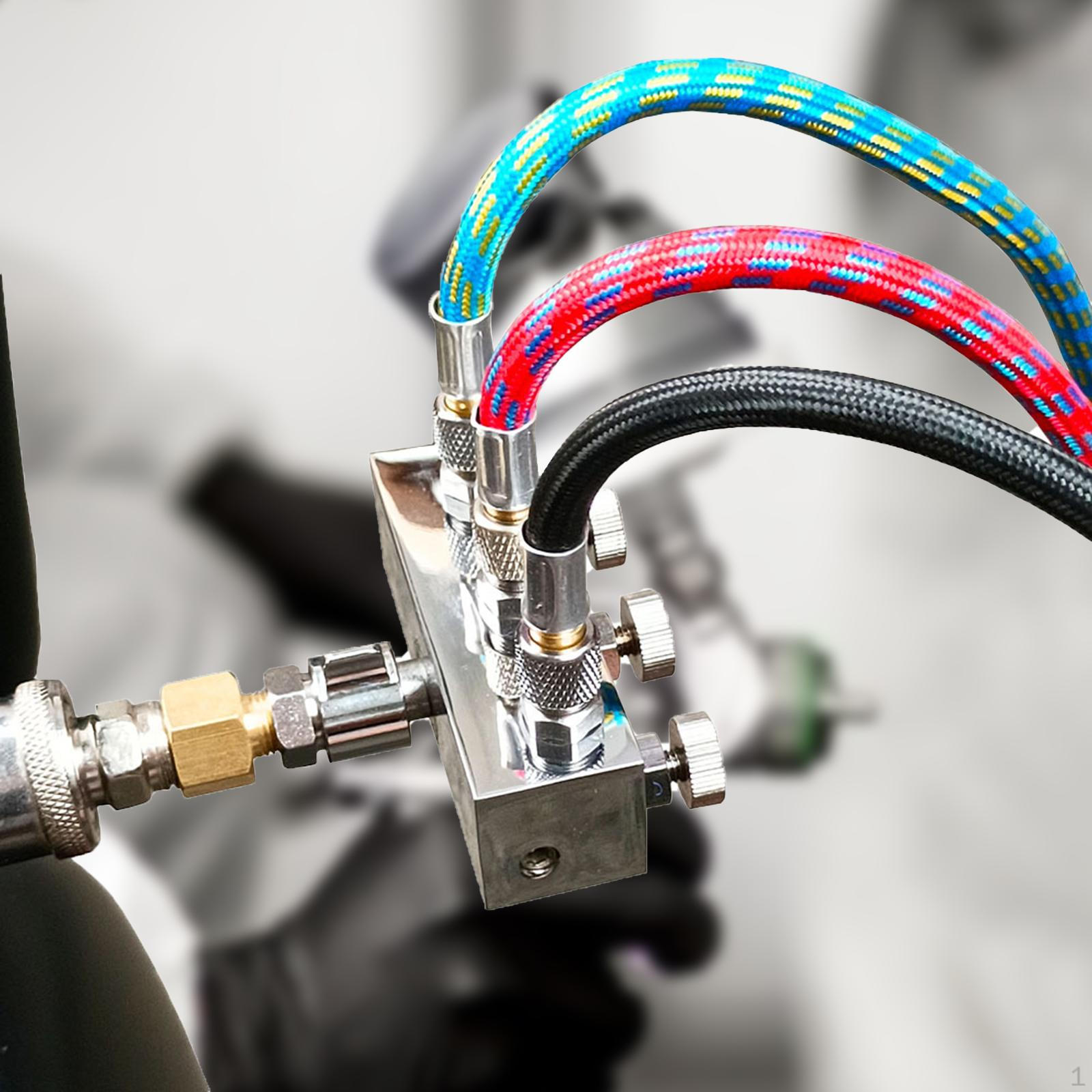 

Аксессуары для адаптеров для аэрографов Инструмент для ремонта шлангов Разъединительный разъем 1 in 3 out