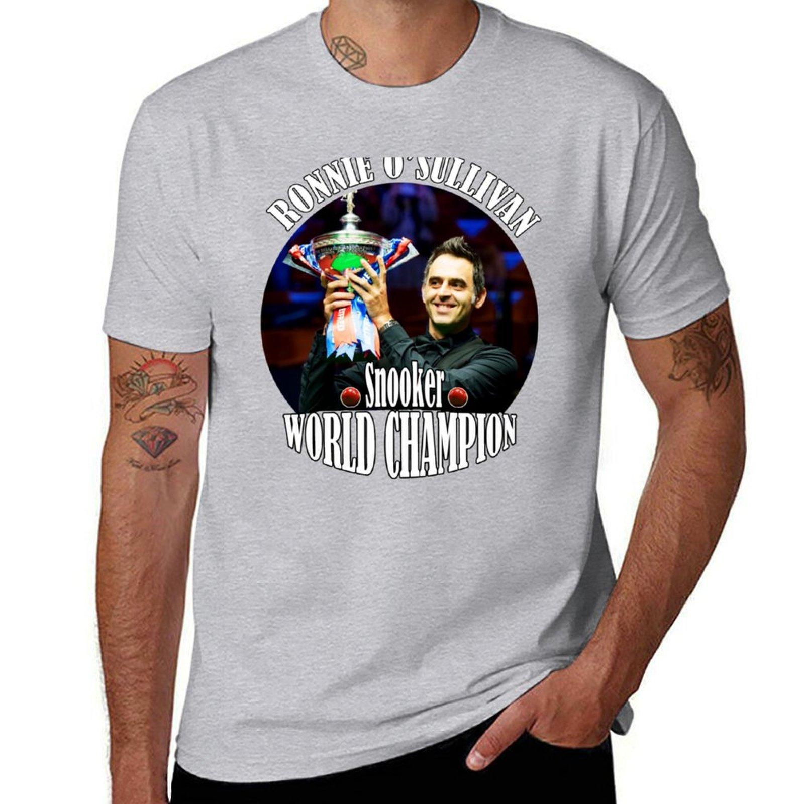 XIXI Fashion Ronnie O Sullivan de snooker Wereldkampioen T-shirt aanpasbare blanco's plus size tops heren witte t-shirts 3XL