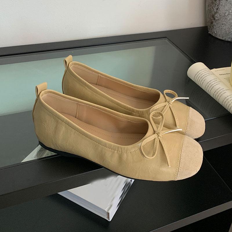 Fashion Footwear With Height Increasing Women Flats Slip On Shoes 2025 New Female Butterfly-Knot Fashion Shallow Ladies Flats With Shoes