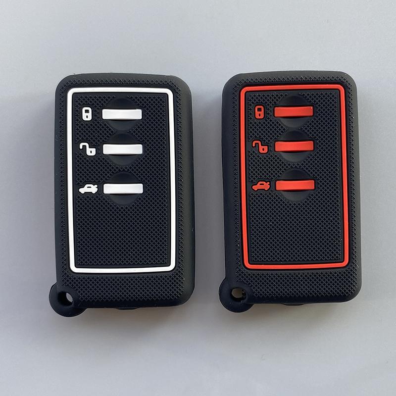 ZAD Silicone Car Key Cover Case hold shell for SUBARU Forester Impreza Legacy XV Smart 3Buttons Key Fob Car Styling accessories