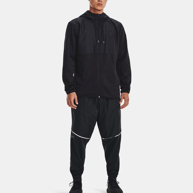 Under Armour Storm Fleece Full-Zip Solid Waterproof Breathable Hooded Jacket Men Outerwear Black 1373850-001