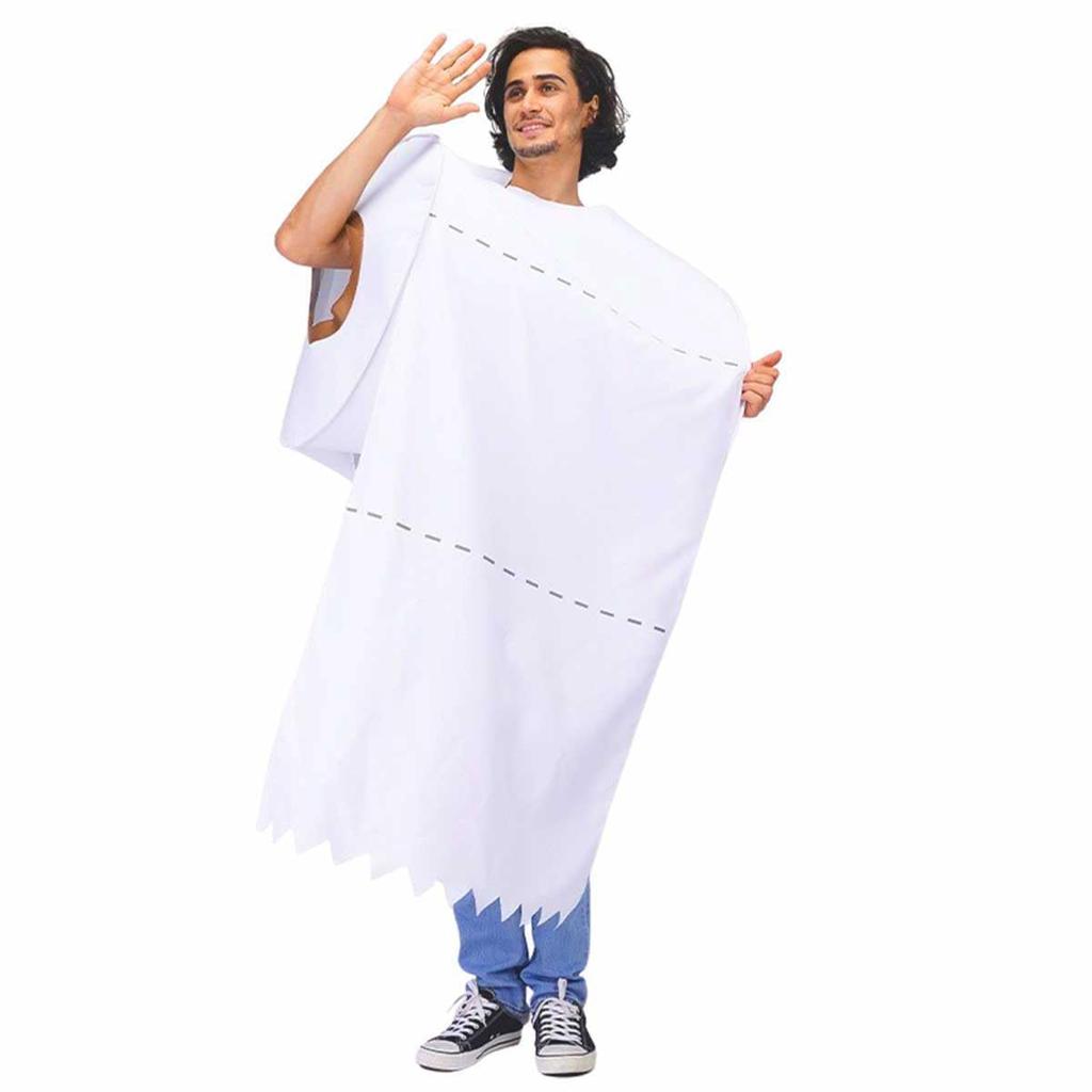 [monoii] Funny Cosplay Toilet Paper Kigurumi Costume, Perfect for Halloween, New Year's Parties, and More (e0126)