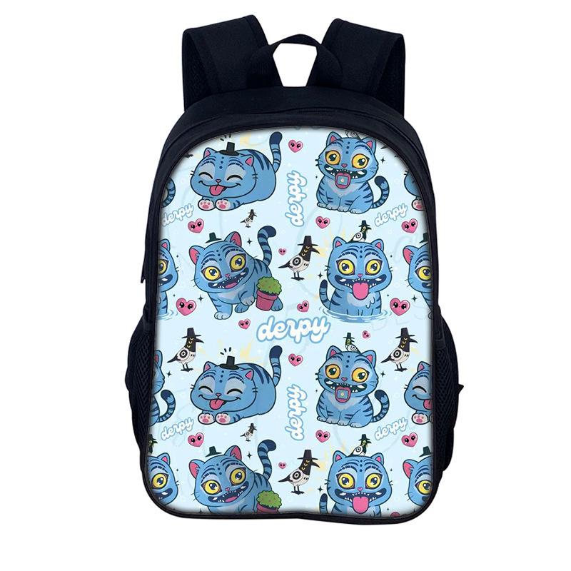 K-Pop Demon Hunters Children Backpack 16-Inch Student School Bag Double Shoulder Bag