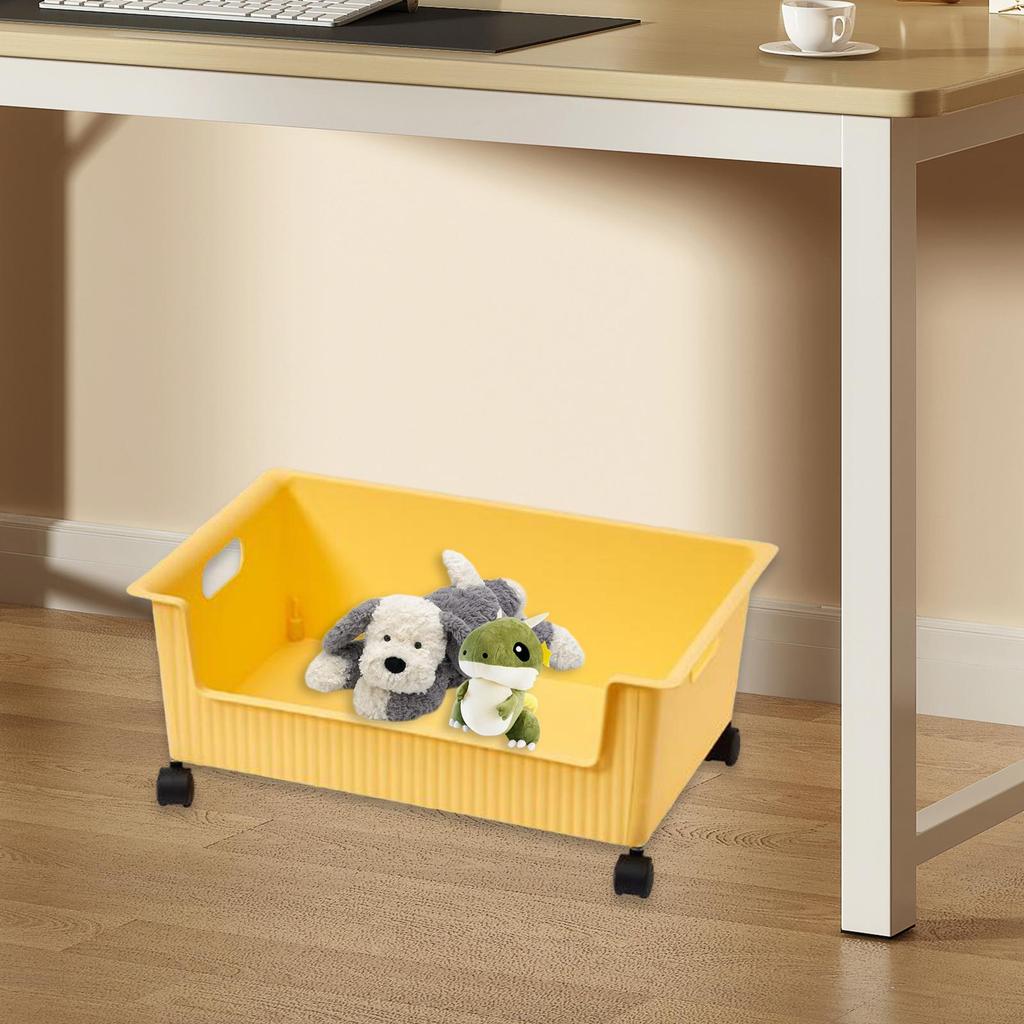 Storage Box Organizer Toy Storage Bin with Removable Wheels Multifunctional