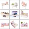 CUTRROOM DIY Miniature Wooden Dollhouse Kit 1:24 Scale with Furniture, Music Box, Dust Cover, LED Light