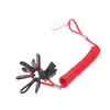 1ks Přívěsný motor člunu Spínač zastavení motoru Spínač zastavení lanyard Univerzální 7 klíčů