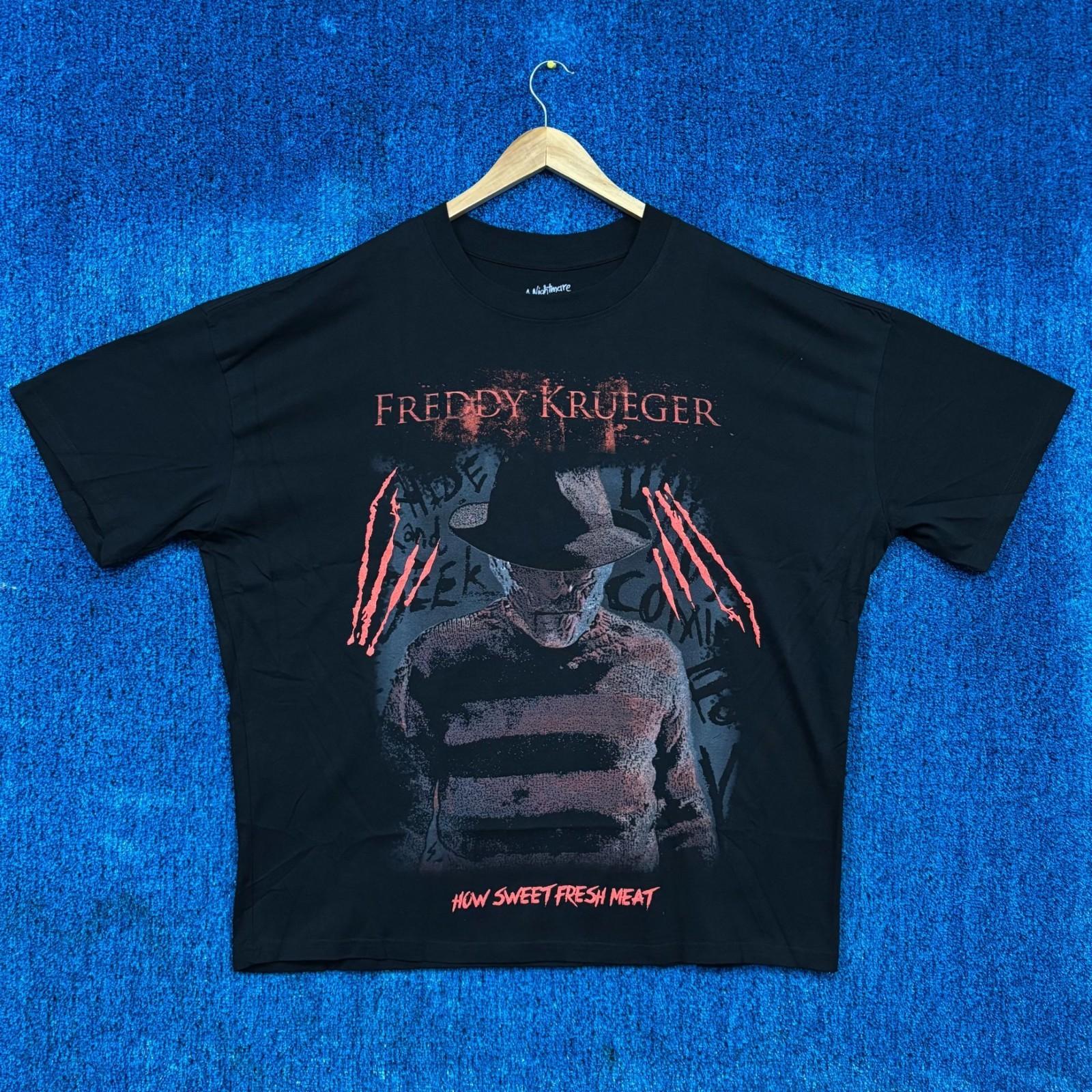 A Nightmare on Elm Street Freddy Kruger Oversized Horror T-Shirt Size Extra Larg Unisex T-Shirt XXXXL