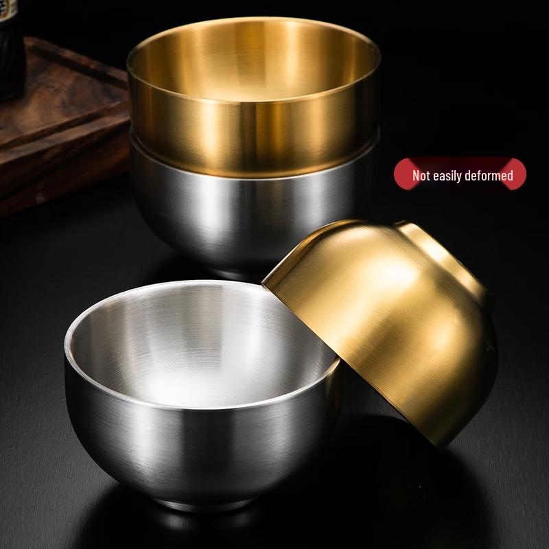 ZISIZ Double-Layer Stainless Steel Anti-Scald Bowl