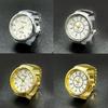 Punk Quartz Finger Watch Ring for Women Men Gothic Watches Rings Digital Watch Elastic Stretchy Rings Jewelry Clock Gift