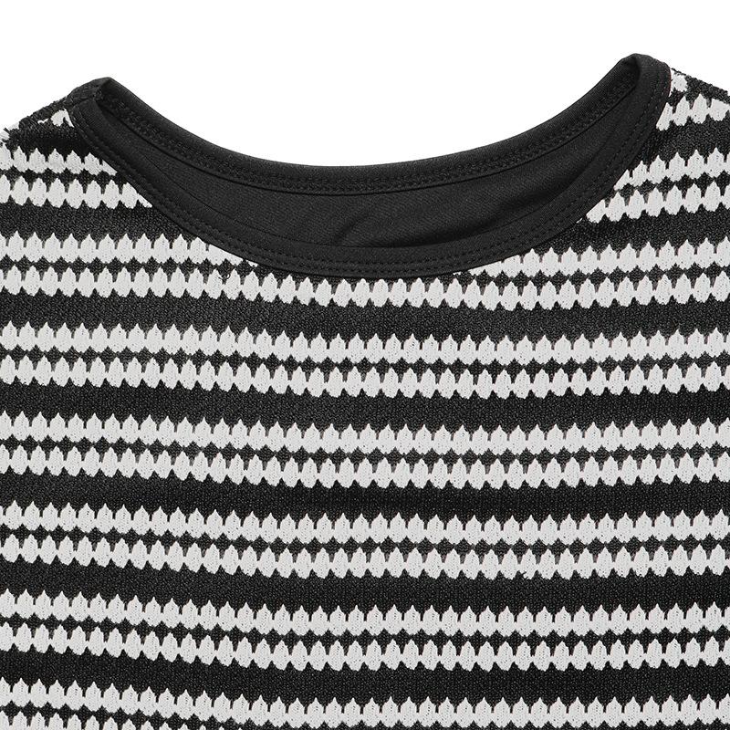 Womens Striped Sleeveless Knit Bodycon Long Maxi Dress