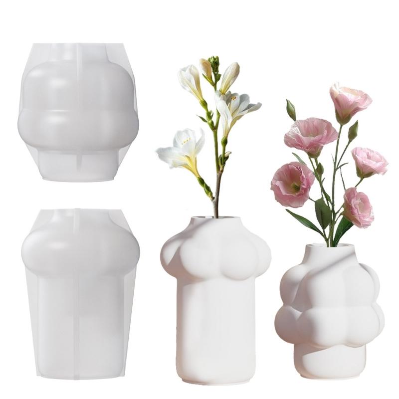 Nordic Style Cloud Mold for Flower Vase Home Decoration Making Mould High Temperature Resistant Silicone Jewelry Mold