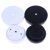 10/12/15CM Black White Metal Ceiling Plate Mount Wall Sconce LED Base Vintage Pendant Lamp Disc Base Ceiling Canopy
