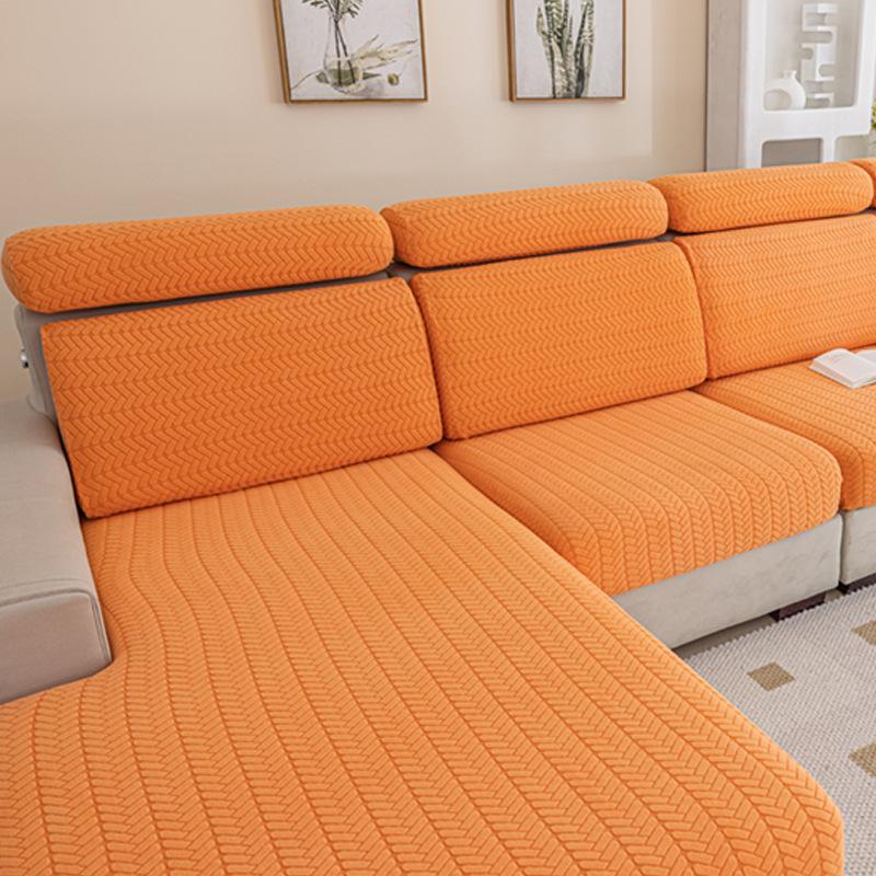 Elastic Sofa Cover Cushion Cover Sofa Hat Solid Color Sofa Cover All-inclusive Four Seasons Universal Cover Sofa Cushion Cover