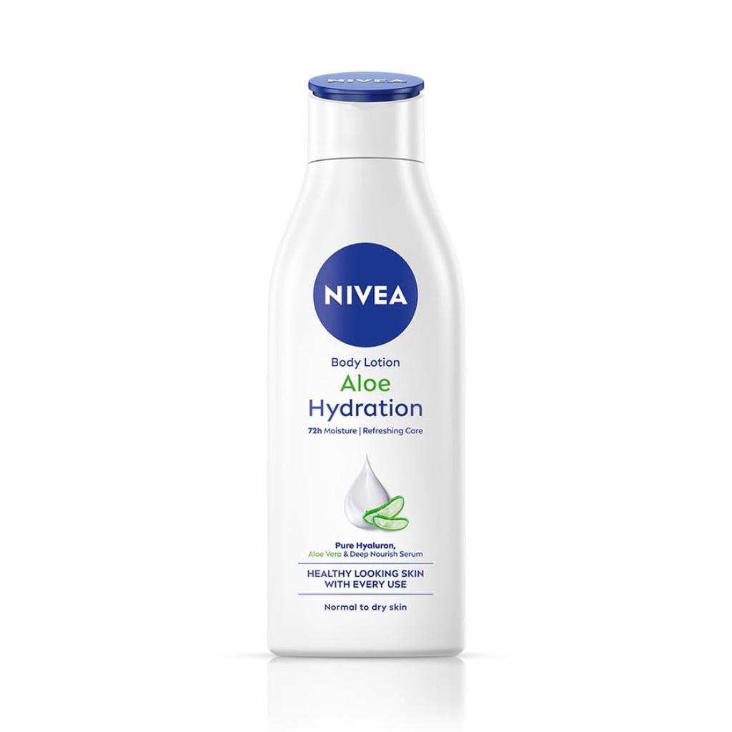 Nivea Aloe Hydration Body Lotion For Men & Women 200ml – 48Hr Moisture, Soothes Dry Skin, Dermatologically Approved