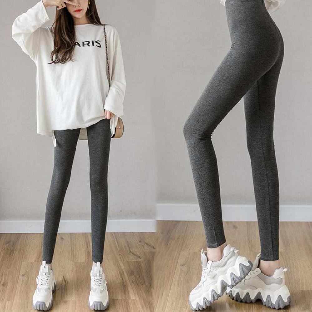 Thin High Waist Yoga Pants All Match Jogging Capri Pants Soft Women Leggings Workout
