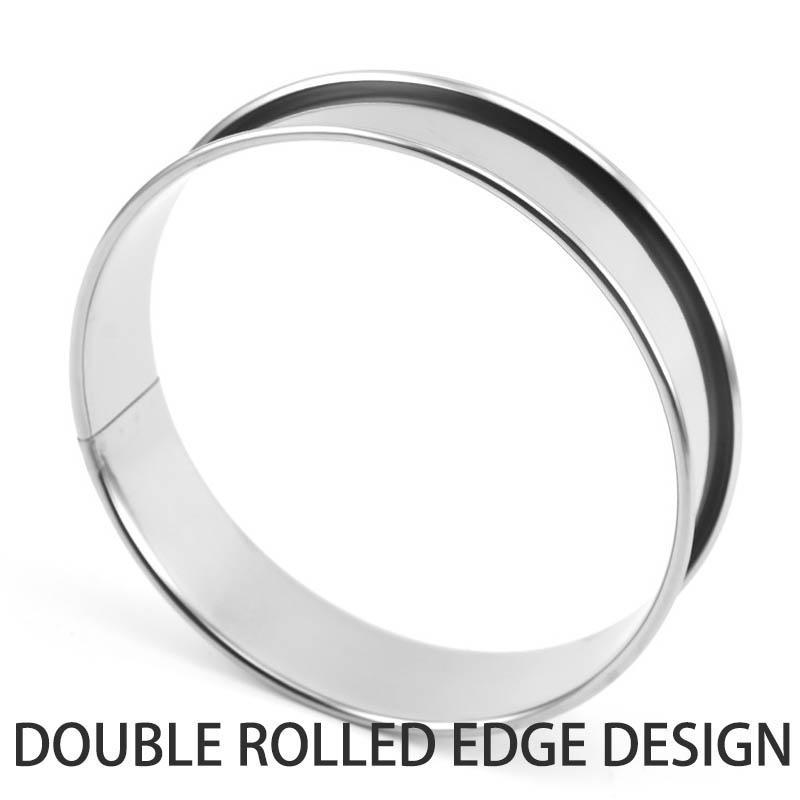 Runde Keksform, Backform, Muffinringe, Edelstahl, Fladenringe, Tortenringe zum Backen