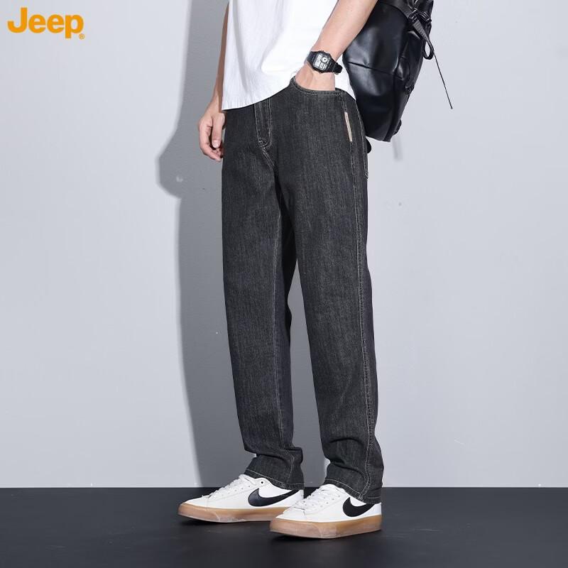 

JEEP Men s Comfortable Stretch Straight Leg Jeans, 2026 Summer Thin Style 29