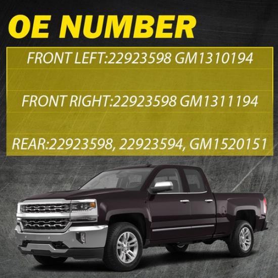 Car Outside Exterior Door Handle Front+Rear For 2014- GMC Sierra 1500 Base