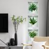 3D Three-Dimensional Potted Green Plant Wallpaper Triptych Living Room Porch Sofa Background Decorative Wall Stickers
