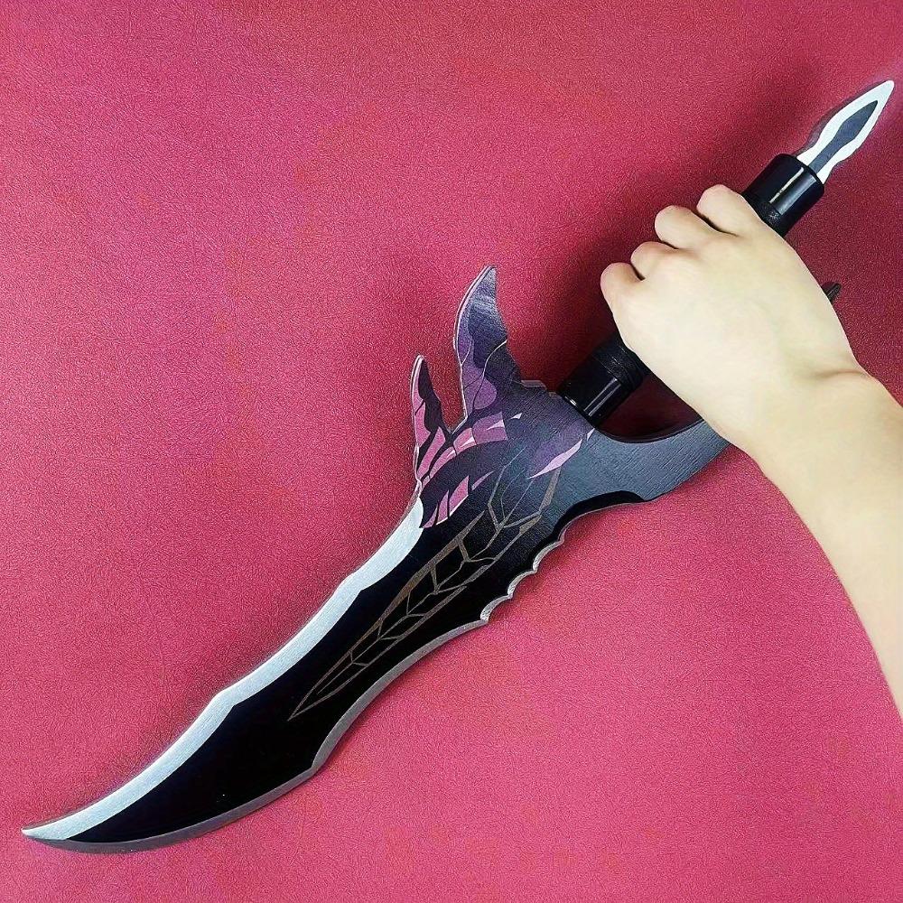 20/23inch Solo Leveling Kanata Shun Anime Cosplay Prop Knife Wooden Real Japanese Katana Samurai Sabre Sword Mizushino Toy Gift
