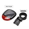 Solar-Powered LED Tail Light for Mountain Bikes - Night Riding Safety Accessory