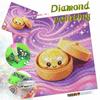 Pastel Swirl Galaxy Cartoon Food Diamond Painting Set 5D Full Round Drill Kawaii Dumpling Crystal Wall Craft All Tools Included