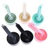 10Pcs/Set Plastic Measuring Tools Stackable Measuring Spoons Teaspoon Sugar Scoop Cake Baking Flour Measuring Cups