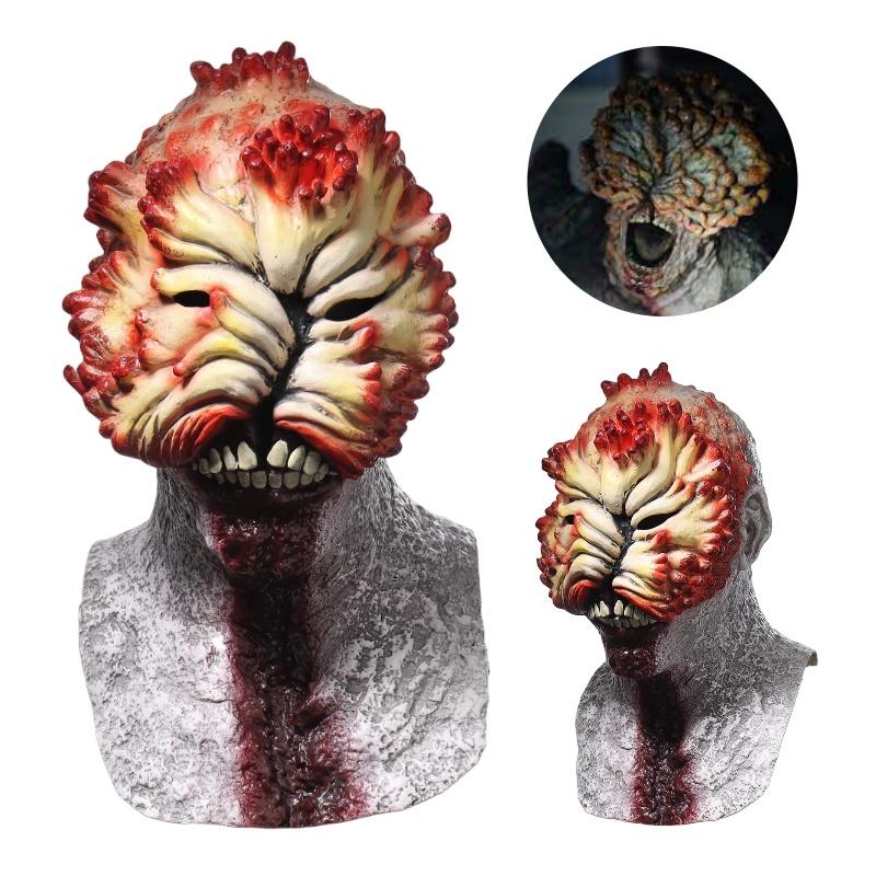 The Last Of Us Clicker Latex Mask Halloween Horror Cosplay Costume Prop Gift Fan