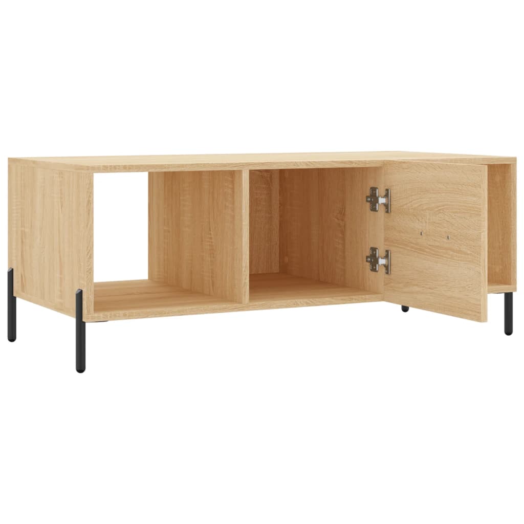 Vidaxl Coffee Table, Sonoma Oak, 102X50X40Cm, Wood-Based Material