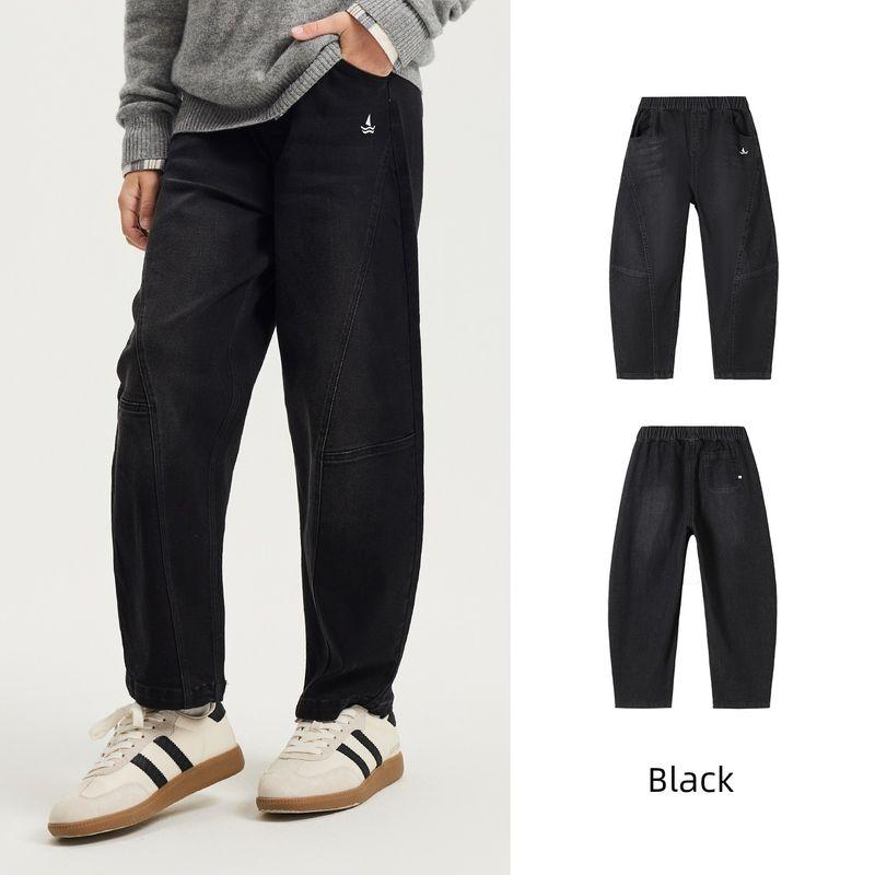 Navigare Italian Small Sailboat Boys' Jeans 2026 Spring New Unisex Children's Thin Jeans