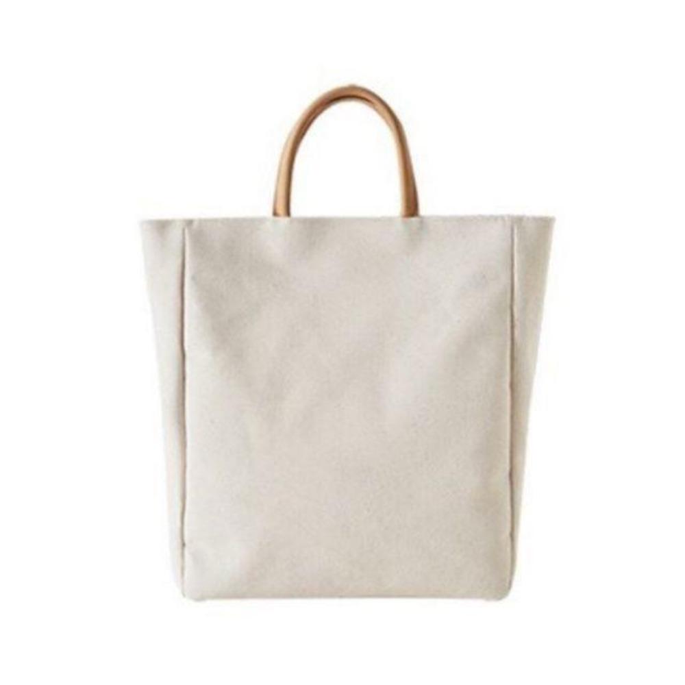 Multifunctional Canvas Tote Bag Large Capacity Student Schoolbag Simple Women Handbag Outdoor