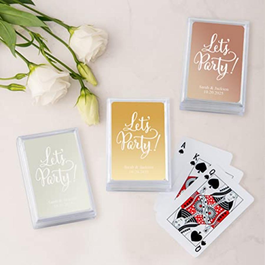 

Customizable Metallic Printed Playing Cards for Party Games and Entertainment Events Premium Shiny Finish Ideal for Birthday Ce United States