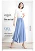 2026 Neuer Stil Damen Chiffon High-Waist Weitbeinige Cropped Hose: Fließender, Drapierter Rockstil, Sommerfertig.