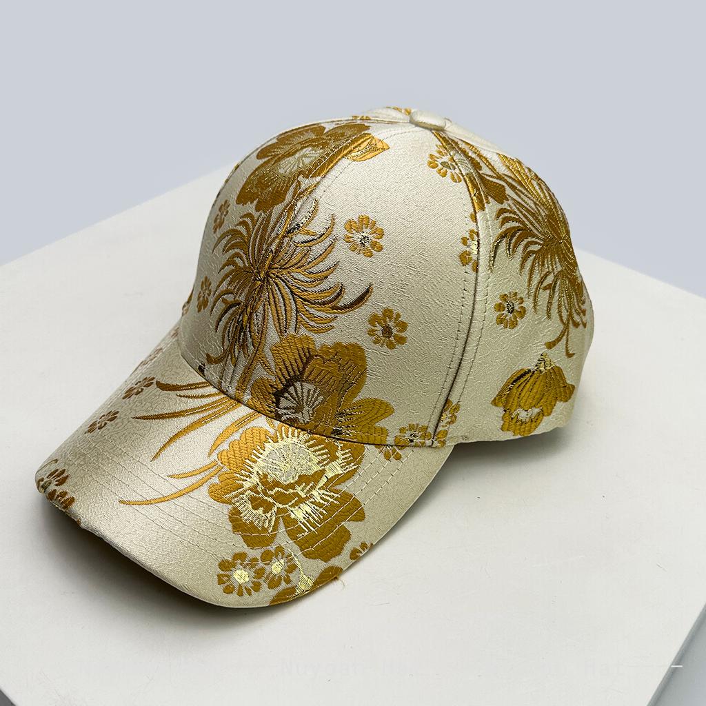 Chic Flower Vintage Baseball Caps Sun Protection Hardtop All-Match Personalized Peaked Hats Elegant Fashion Casual Outdoor Use Latest Women China