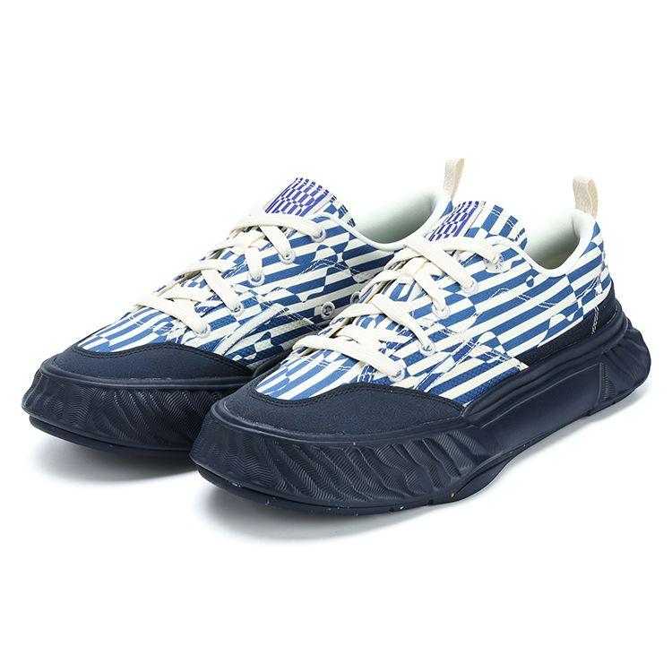 FILA Striped Canvas Sneakers White Blue Unisex F12M322307FSA