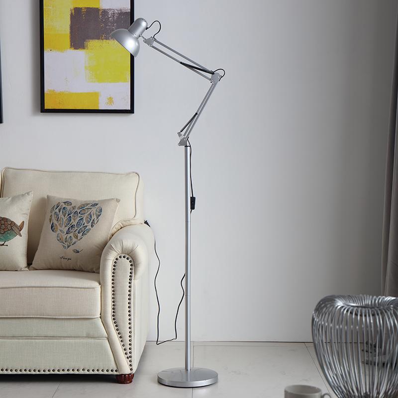 American Wrought Iron LED Floor & Table Lamps for Living Room, Eye-Protection, Therapy, Embroidery, Painting, Mahjong, & Fishing.