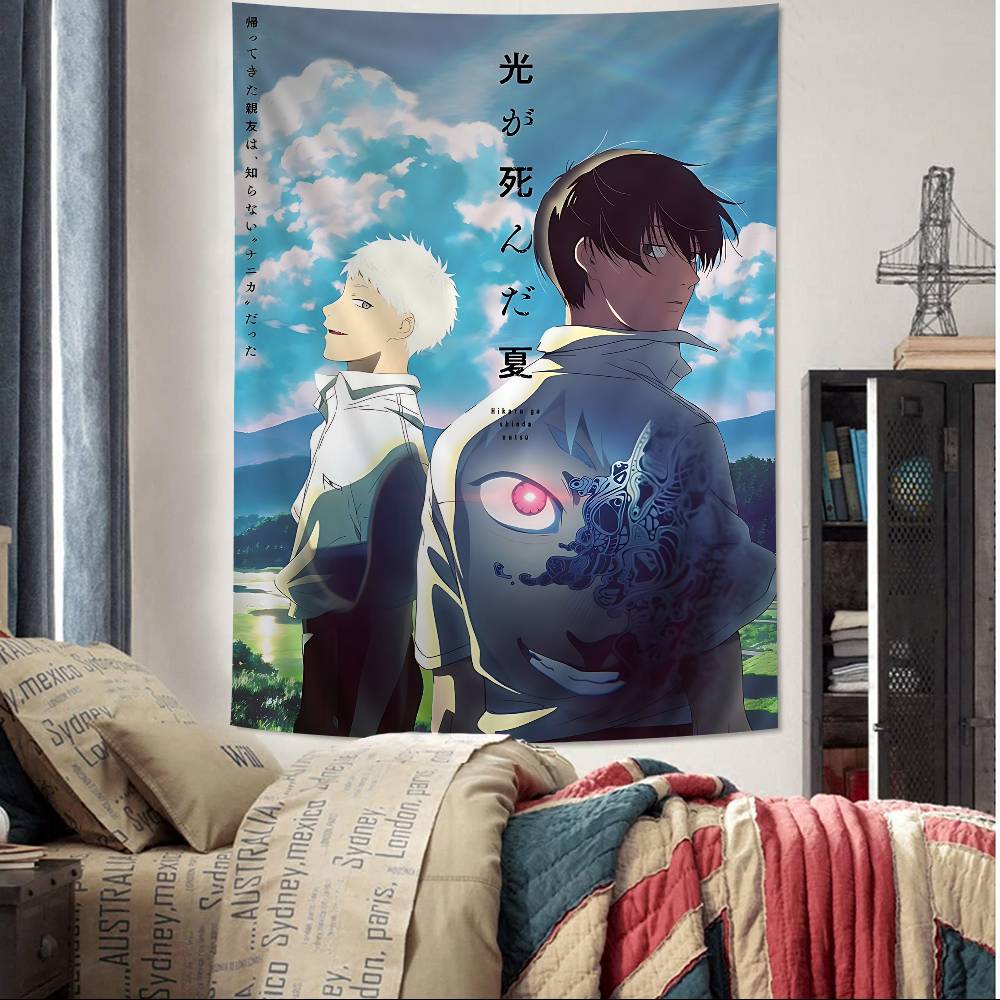 The Summer Hikaru Died Anime Anime Tapestry Hanging Tarot Hippie Wall Rugs Dorm Wall Hanging Sheets