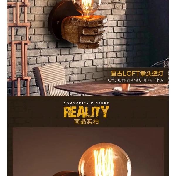Vintage Wood Wall Lamps In the United States, Resin Lamps for Restaurants, Studios, Restaurants, Bars, and Cafes