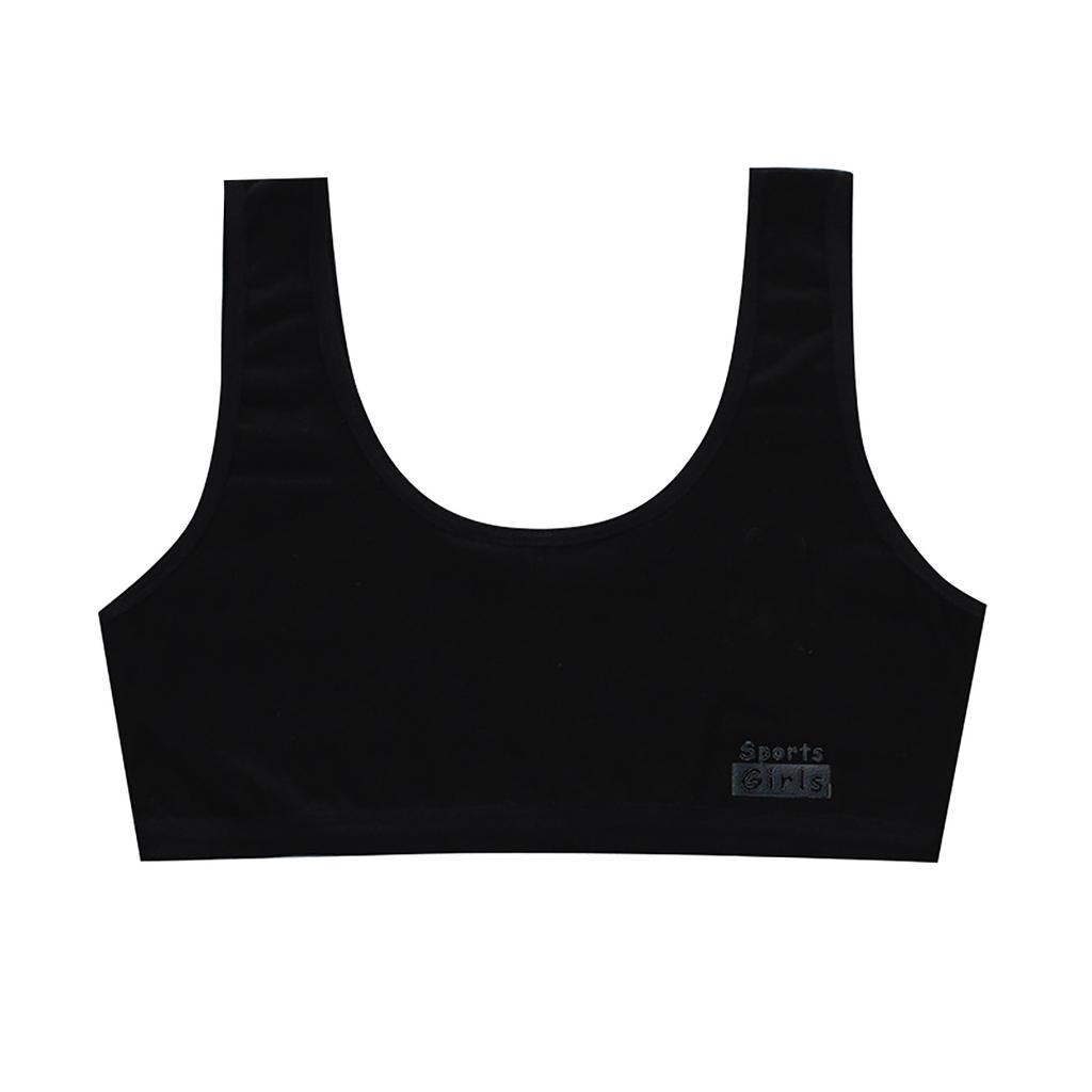 Sports Girls Seamless Training Bra Vest for Girls Development Stage Soft Stretch Fabric Wireless Comfortable Fit Supportive Design