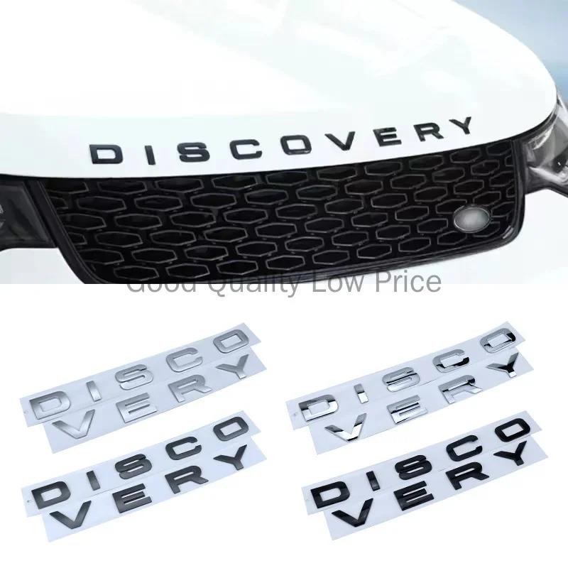 Per Discovery Sports Emblema Discovery 4 3 5 2 TD5 Accessori ABS 3D Cromo Lettere Auto Cofano Anteriore Logo Distintivo