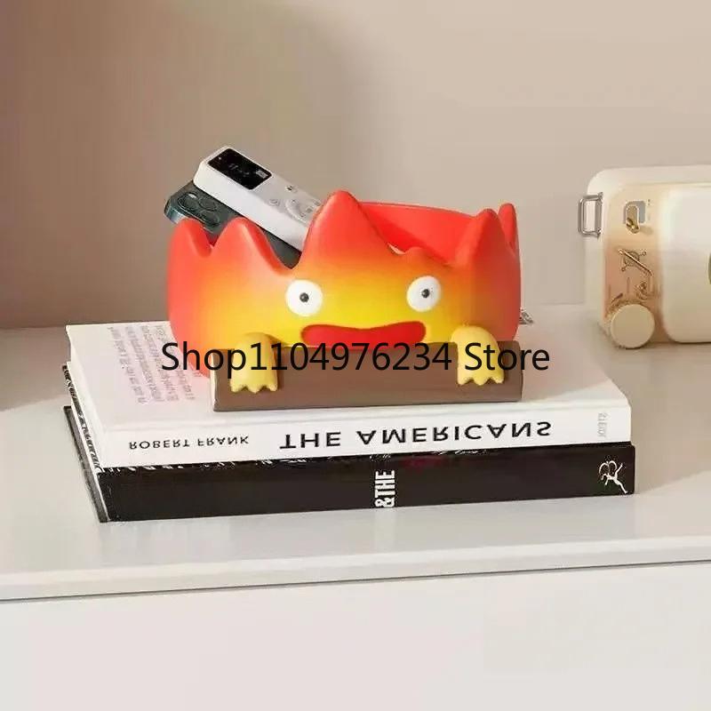 Cartoon Fire Person Tray Creative Anime Key Holder Storage Indoor Outdoor Decor Perfect For Christmas Halloweengift