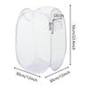 Foldable Dirty Clothes Storage Basket, Large Dirty Clothes Basket, Grid Laundry Basket, Dirty Clothes Basket, Clothes Basket