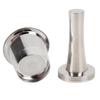 5 Hole Reusable Coffee Capsule Refillable Coffee Pod Filter with Stainless Steel Coffee Tamper Brush Spoon
