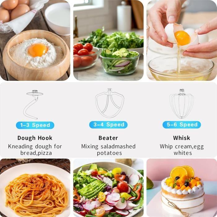 Robot pâtissier - dobbor - 1500w - 8,5l - 7 vitesses - tête inclinée