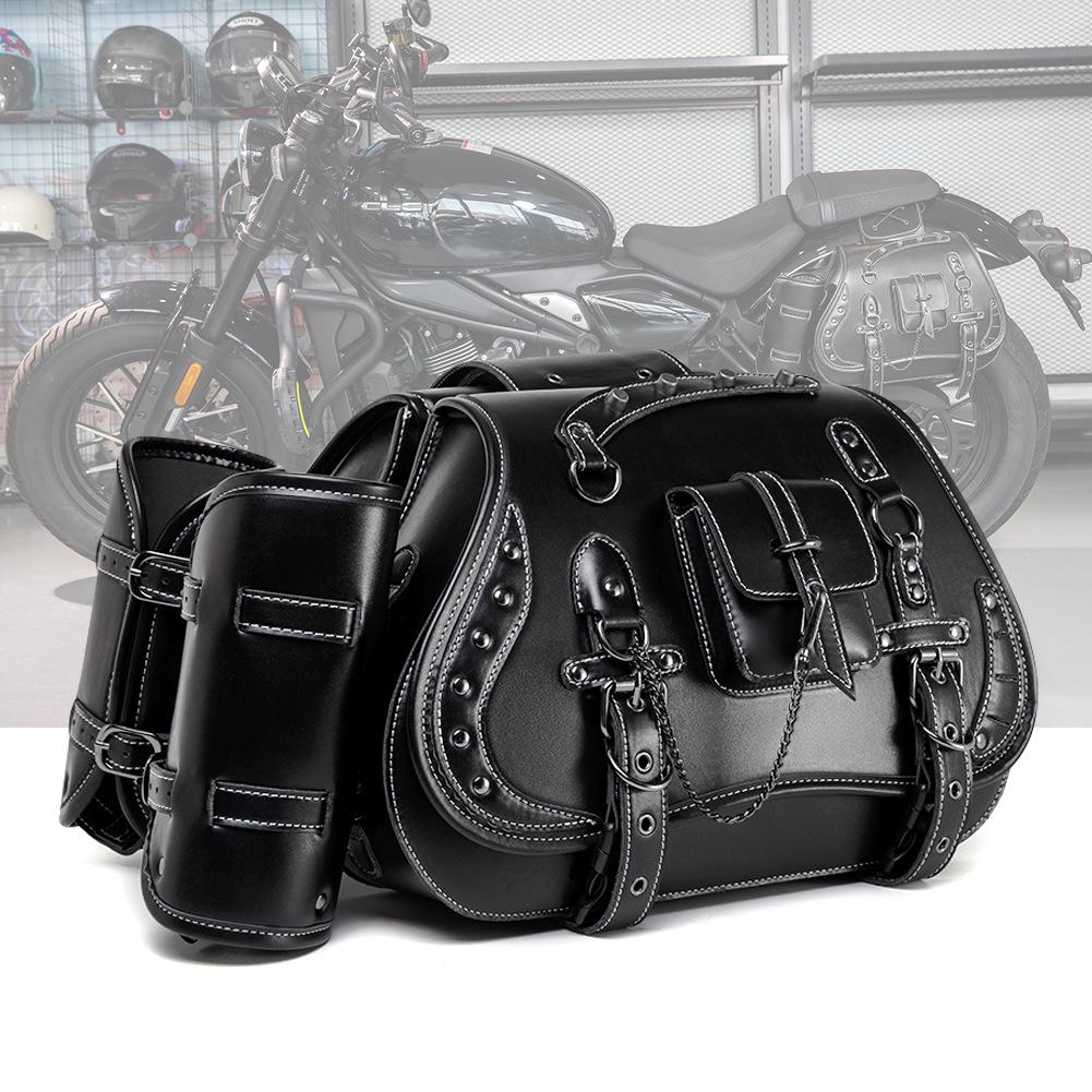 European & American Retro Harley Motorcycle Side Bags - Large Capacity Accessories & Modification Equipment