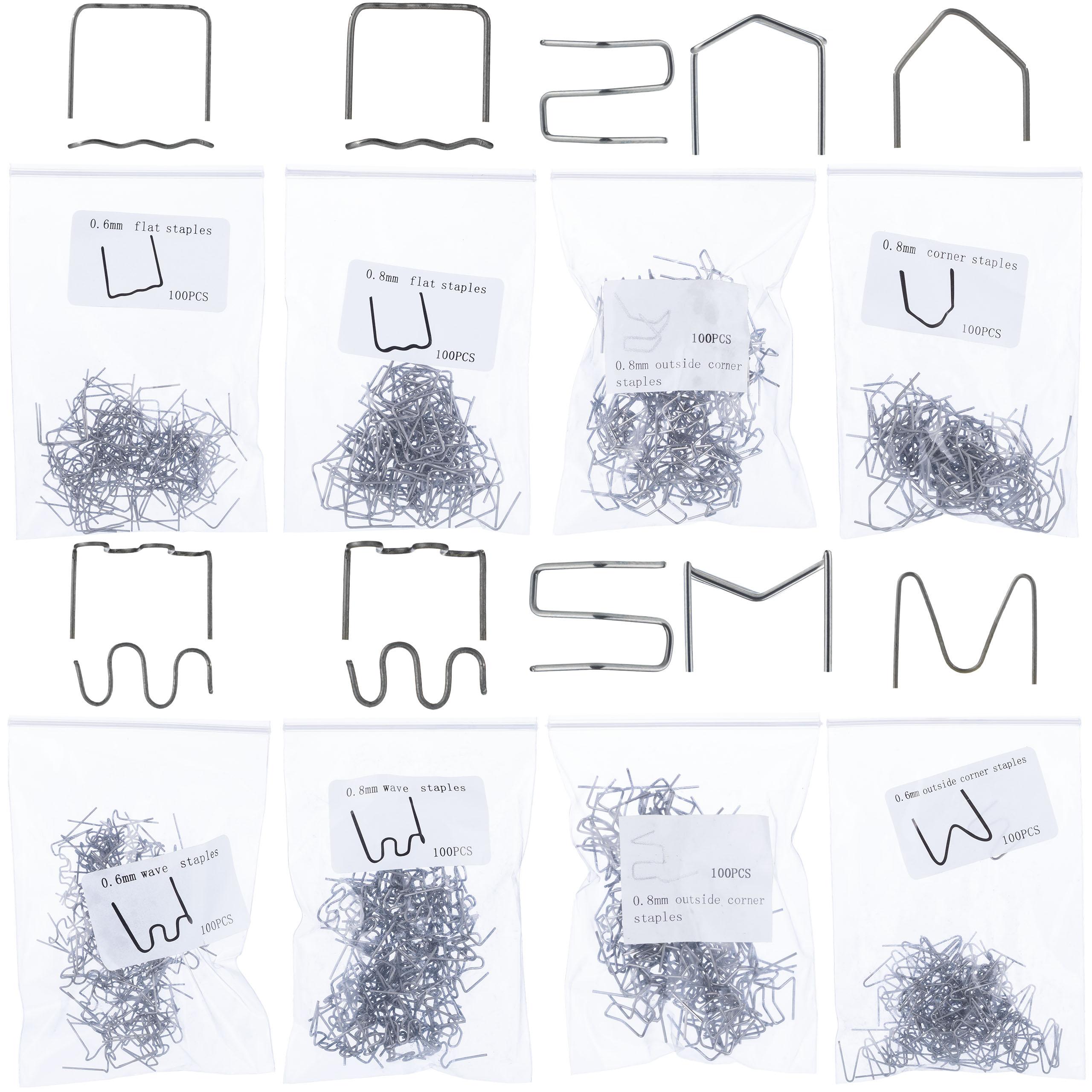 

Rosfix Zszywki do Plastiku 8 Rodzajów 800szt. – Uniwersalne Zastosowanie | Wysoka Wytrzymałość | Idealne do Projektów DIY