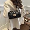 Stylish Trendy Quilted Chain Shoulder Bag For Women In Pu Leather Chic Mini Crossbody